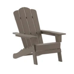 Emma And Oliver Set Of 4 Adirondack Chairs With Cup Holders, Weather Resistant HDPE Adirondack Chairs -Deals Patio Elegance Store GUEST 2b67a79e 9bfb 45df b64e 45d21fbb6e37