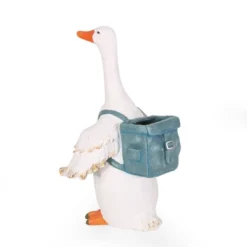 Christopher Knight Home 17" Wide Forgey Concrete Outdoor Novelty Goose Planter White/Blue -Deals Patio Elegance Store GUEST 2c4bc378 2f8b 4387 93bf 865698960ed5