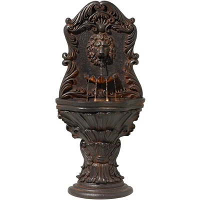 John Timberland Imperial Lion Acanthus Rustic Outdoor Floor Wall Water Fountain With LED Light 50" For Yard Garden Patio Home Deck Porch House Balcony 6 John Timberland Imperial Lion Acanthus Rustic Outdoor Floor Wall Water Fountain With LED Light 50" For Yard Garden Patio Home Deck Porch House Balcony - Image 6