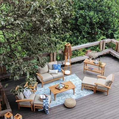 Cambridge Casual Caterina Teak Outdoor Patio Arm Chair 6 Cambridge Casual Caterina Teak Outdoor Patio Arm Chair - Image 6