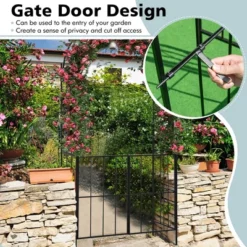 Costway Garden Arch Arbor Trellis With Gate 7.5 Ft Patio Archway Pergola For Wedding 13 Costway Garden Arch Arbor Trellis With Gate 7.5 Ft Patio Archway Pergola For Wedding -Deals Patio Elegance Store GUEST 2ccd477e 0cef 4d64 97aa c8a168b892f3