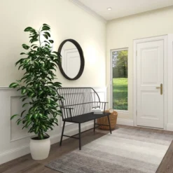 Traditional Outdoor Patio Bench - Black - Olivia & May -Deals Patio Elegance Store GUEST 2cd83d3f ce76 4a65 894b ab484755a210