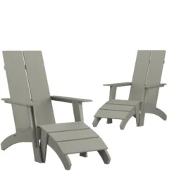 Flash Furniture Set Of 2 Sawyer Modern All-Weather Poly Resin Wood Adirondack Chairs With Foot Rests 22 Flash Furniture Set Of 2 Sawyer Modern All-Weather Poly Resin Wood Adirondack Chairs With Foot Rests -Deals Patio Elegance Store GUEST 2da324f0 0bf9 445e 9862 be762a8f044c 1