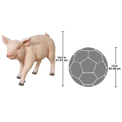 Design Toscano Piglet Porker, Baby Hog Sculpture 6 Design Toscano Piglet Porker, Baby Hog Sculpture - Image 6