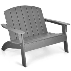 Costway 2PCS Patio Adirondack Chair Loveseat Bench HDPE Weather Resistant Grey 13 Costway 2PCS Patio Adirondack Chair Loveseat Bench HDPE Weather Resistant Grey -Deals Patio Elegance Store GUEST 2e00065f c36e 4ef2 ae56 973fdbcdb6fc
