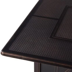 5pc Set With 42" Square Outdoor Aluminum Fire Table & Four Chairs - Oakland Living -Deals Patio Elegance Store GUEST 2e8c81a0 092b 43bb 8336 bf4feacfbec6