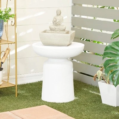 Resin Traditional Buddha Fountain Beige - Olivia & May 1 Resin Traditional Buddha Fountain Beige - Olivia & May