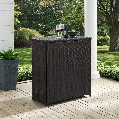 Crosley Palm Harbor Outdoor Wicker Bar 8 Crosley Palm Harbor Outdoor Wicker Bar - Image 8