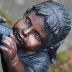 Northlight 29" Children At The Water Pump Well Outdoor Patio Garden Fountain - Black/Bronze -Deals Patio Elegance Store GUEST 30a91cf6 1295 45e3 a383 3a68a4de338a