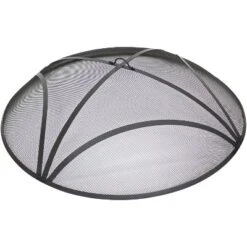Sunnydaze Decor Sunnydaze Outdoor Heavy-Duty Reinforced Steel Round Fire Pit Spark Screen With Ring Handle - Black -Deals Patio Elegance Store GUEST 30e97bb8 b75d 45ee 9691 96a8aae46649