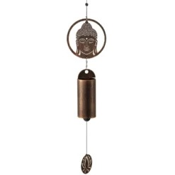 Dawhud Direct 31" H Rustic Zen Buddha Wind Chimes For Yard