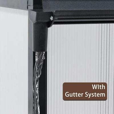 AOODOR Walk-in Greenhouse Polycarbonate Panel Hobby GreenhousesGarden 1 AOODOR Walk-in Greenhouse Polycarbonate Panel Hobby GreenhousesGarden