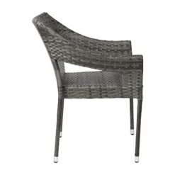 Emma And Oliver All-Weather Indoor/Outdoor Stacking Patio Dining Chairs With Steel Frame And Weather Resistant PE Rattan -Deals Patio Elegance Store GUEST 335b8413 1c2d 46bc abec 6abfa33eac35