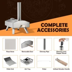 Costway Wood Pellet Pizza Oven Pizza Maker Portable Outdoor Pizza Stone W/ Foldable Leg 12 Costway Wood Pellet Pizza Oven Pizza Maker Portable Outdoor Pizza Stone W/ Foldable Leg -Deals Patio Elegance Store GUEST 337a1bf4 0e37 44d2 8de2 814c593af6bc