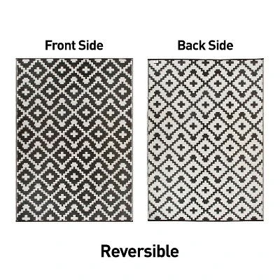 World Rug Gallery Trellis Geometric Reversible Plastic Outdoor Rugs 10 World Rug Gallery Trellis Geometric Reversible Plastic Outdoor Rugs - Image 10