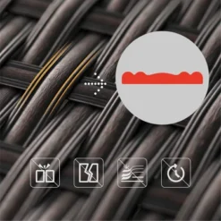 6pc Outdoor Rattan Wicker Sectional Sofa Set - Blue - Captiva Designs 15 6pc Outdoor Rattan Wicker Sectional Sofa Set - Blue - Captiva Designs -Deals Patio Elegance Store GUEST 33f88398 2365 4cfd ac95 155381db5ae2