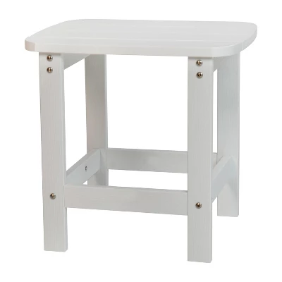 Merrick Lane Poly Resin Indoor/Outdoor All-Weather Adirondack Side Table 13 Merrick Lane Poly Resin Indoor/Outdoor All-Weather Adirondack Side Table - Image 13