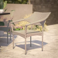 Flash Furniture Jace Commercial Grade Stacking Patio Chair, All Weather PE Rattan Wicker Patio Dining Chair 14 Flash Furniture Jace Commercial Grade Stacking Patio Chair, All Weather PE Rattan Wicker Patio Dining Chair -Deals Patio Elegance Store GUEST 34b19e85 ff90 4479 8027 56524d812e58