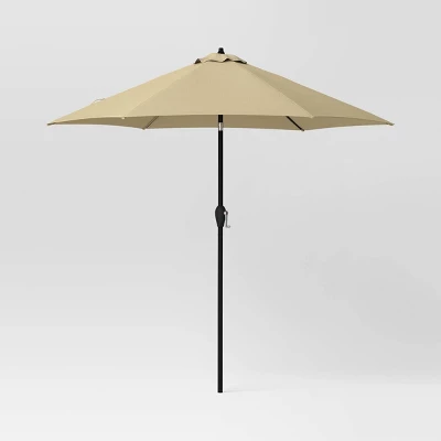 9'x9' Patio Market Umbrella - Black Pole - Room Essentials™ 11 9'x9' Patio Market Umbrella - Black Pole - Room Essentials™ - Image 11