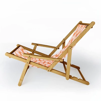 Alice Rebecca Potter Terracotta Daisy Outdoor Sling Chair - Deny Designs 1 Alice Rebecca Potter Terracotta Daisy Outdoor Sling Chair - Deny Designs