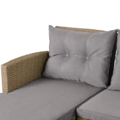 4pc Wicker Patio Conversation Set With Cushions - Beige/Brown - GODEER 25 4pc Wicker Patio Conversation Set With Cushions - Beige/Brown - GODEER -Deals Patio Elegance Store GUEST 36af892c a979 48fb 9db0 253c79c3edf3
