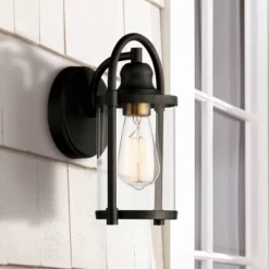 John Timberland Avani Modern Outdoor Wall Light Fixtures Set Of 2 Black Metal 10 1/4" Clear Glass For Post Exterior Barn Deck House Porch Yard Patio 12 John Timberland Avani Modern Outdoor Wall Light Fixtures Set Of 2 Black Metal 10 1/4" Clear Glass For Post Exterior Barn Deck House Porch Yard Patio -Deals Patio Elegance Store GUEST 3720c705 207f 437d a227 f498d7691423