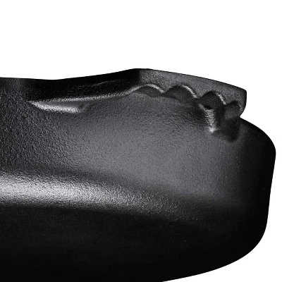 Bruntmor 12'' Black Pre-seasoned Cast Iron Frying Pan With Easy Draining - Black 5 Bruntmor 12'' Black Pre-seasoned Cast Iron Frying Pan With Easy Draining - Black - Image 5