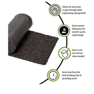 Gardener's Supply Company Recycled Rubber Walkway | Natural Looking Permanent Mulch Pathway Solution And Plants Vegetables & Flower Garden Barrier | 3 Gardener's Supply Company Recycled Rubber Walkway | Natural Looking Permanent Mulch Pathway Solution And Plants Vegetables & Flower Garden Barrier | - Image 3