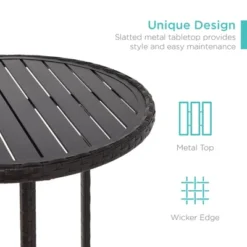 Best Choice Products 3-Piece Outdoor Wicker Bistro Bar Height Set For Patio, Garden W/ Barstools, Steel Frame 11 Best Choice Products 3-Piece Outdoor Wicker Bistro Bar Height Set For Patio, Garden W/ Barstools, Steel Frame -Deals Patio Elegance Store GUEST 39eec1ba c4ef 4742 b2ec e42fa0301164