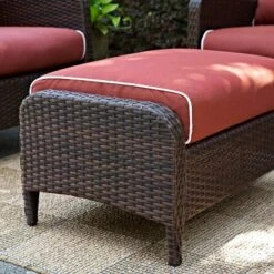 Kiawah Outdoor Wicker Ottoman - Crosley 14 Kiawah Outdoor Wicker Ottoman - Crosley -Deals Patio Elegance Store GUEST 3a107828 b66a 4c10 98e8 7e9d2f583bff