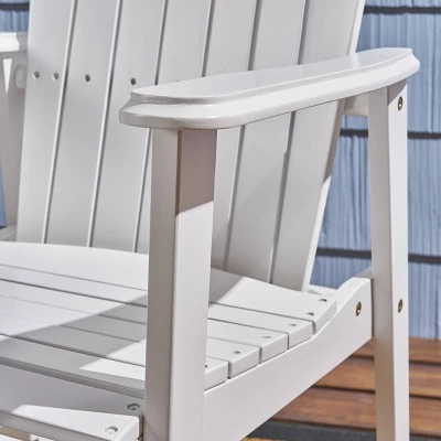 2pk Malibu Acacia Wood Patio Adirondack Dining Chairs - Christopher Knight Home 3 2pk Malibu Acacia Wood Patio Adirondack Dining Chairs - Christopher Knight Home - Image 3