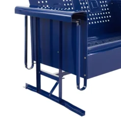 Bates Outdoor Metal Sofa Glider - Navy - Crosley -Deals Patio Elegance Store GUEST 3af76c8a 6362 46a8 ae18 a641dabf7a34