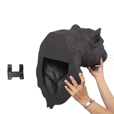 Design Toscano Shadow Predator Black Panther Wall Sculpture 5 Design Toscano Shadow Predator Black Panther Wall Sculpture - Image 5