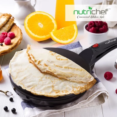 NutriChef Electric Griddle Crepe Maker - Nonstick Pan Cooktop With Automatic Temperature Control & Plug-in Operation For Kitchen & Countertop. 6 NutriChef Electric Griddle Crepe Maker - Nonstick Pan Cooktop With Automatic Temperature Control & Plug-in Operation For Kitchen & Countertop. - Image 6