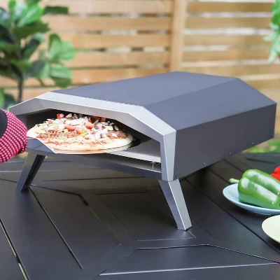 Captiva Designs E02GR011 Propane Gas Outdoor Pizza Oven - Black 2 Captiva Designs E02GR011 Propane Gas Outdoor Pizza Oven - Black - Image 2