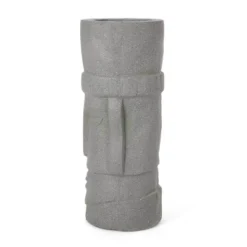 Christopher Knight Home 10" Wide Poulan Concrete Outdoor Novelty Polynesian Planter Stone Gray 10 Christopher Knight Home 10" Wide Poulan Concrete Outdoor Novelty Polynesian Planter Stone Gray -Deals Patio Elegance Store GUEST 3dbba89a a1ad 4398 9177 abab5cb781e9