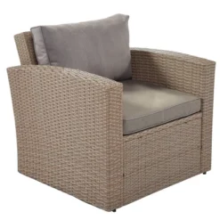 4pc Outdoor Wicker Conversation Set With Cushions - Gray - GODEER 27 4pc Outdoor Wicker Conversation Set With Cushions - Gray - GODEER -Deals Patio Elegance Store GUEST 3df2780b 3142 4a85 946f 43a896410c90