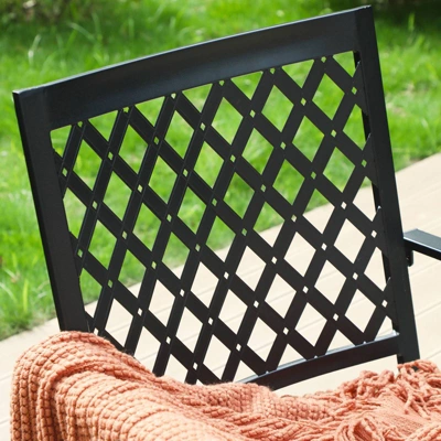 7pc Patio Set With 37" Table & 6 Swivel Arm Chairs - Captiva Designs 5 7pc Patio Set With 37" Table & 6 Swivel Arm Chairs - Captiva Designs - Image 5