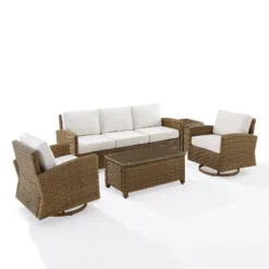 Crosley 5pc Bradenton Steel Outdoor Patio Conversation Furniture Set -Deals Patio Elegance Store GUEST 3f926e5f 7726 4d92 8999 b2f7040b677a