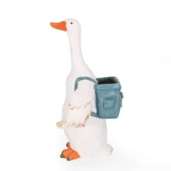 Christopher Knight Home 17" Wide Forgey Concrete Outdoor Novelty Goose Planter White/Blue -Deals Patio Elegance Store GUEST 3fadebb5 a5bd 4910 a983 af3cfaf16420