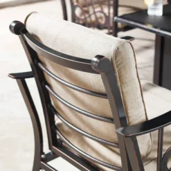 5pc Set With 42" Square Outdoor Aluminum Fire Table & Four Chairs - Oakland Living -Deals Patio Elegance Store GUEST 3fe88344 fb7f 40b5 aa23 c8423e64c513