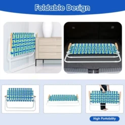 Costway 2-Person Folding Chair With Armrest 661 LBS Load Capacity For Camping Beach -Deals Patio Elegance Store GUEST 4096984d dd6e 4bf4 811f 827d2496ad15