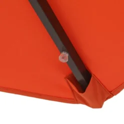 7.5' X 7.5' Solar LED Patio Umbrella Orange - Wellfor -Deals Patio Elegance Store GUEST 416c76c2 409e 4a0c a61c d123cece9b5a