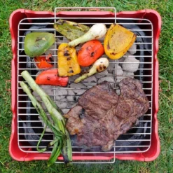 Permasteel Square Portable Charcoal Grill PG-40C10-RD - Red 22 Permasteel Square Portable Charcoal Grill PG-40C10-RD - Red -Deals Patio Elegance Store GUEST 43a388fd c2e5 42e4 bccc 600c2b374633