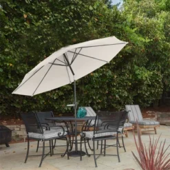 Nature Spring Auto-Tilt Patio Umbrella - 10-Foot, Tan -Deals Patio Elegance Store GUEST 43d1f6be cf71 4ce0 ab39 146dd59121ef