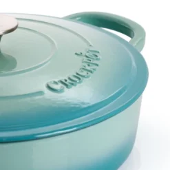 Crock-Pot 5 Quart Artisan Enameled Cast Iron Braiser Pan With Self Basting Lid In Blue -Deals Patio Elegance Store GUEST 44544c90 b4a8 43ed a2b5 c5a501f7c206