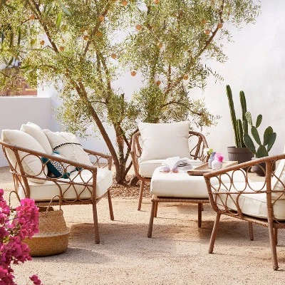 Britanna Oversized Patio Ottoman - Linen - Opalhouse™ 3 Britanna Oversized Patio Ottoman - Linen - Opalhouse™ - Image 3