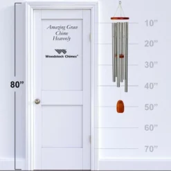 Woodstock Wind Chimes Signature Collection, Amazing Grace Chime, Heavenly 53'' Silver Wind Chime AGXLS -Deals Patio Elegance Store GUEST 4925dbca 674c 497c a243 923bced87df6