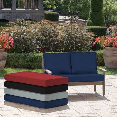 Arden Selections 3pc Outdoor Loveseat Cushion Set Sapphire Blue Leala 3 Arden Selections 3pc Outdoor Loveseat Cushion Set Sapphire Blue Leala - Image 3