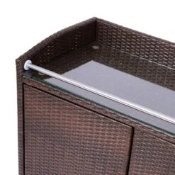 Teamson Home 39.5" Veronica Rolling Outdoor PE Rattan Bar Cart With Storage, Brown 19 Teamson Home 39.5" Veronica Rolling Outdoor PE Rattan Bar Cart With Storage, Brown -Deals Patio Elegance Store GUEST 4a58676f d243 4d13 9896 72340c336009